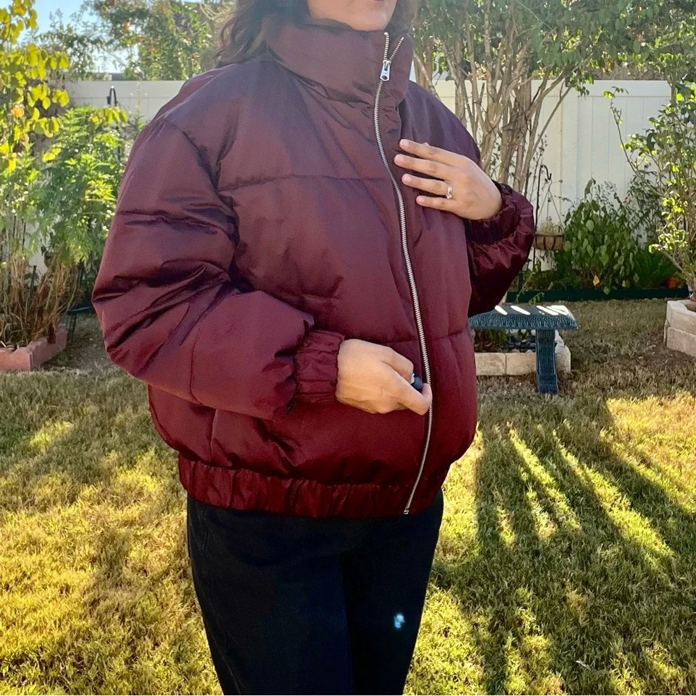 A & F Abercrombie and Fitch Puffer Jacket Large - Picture 5 of 7